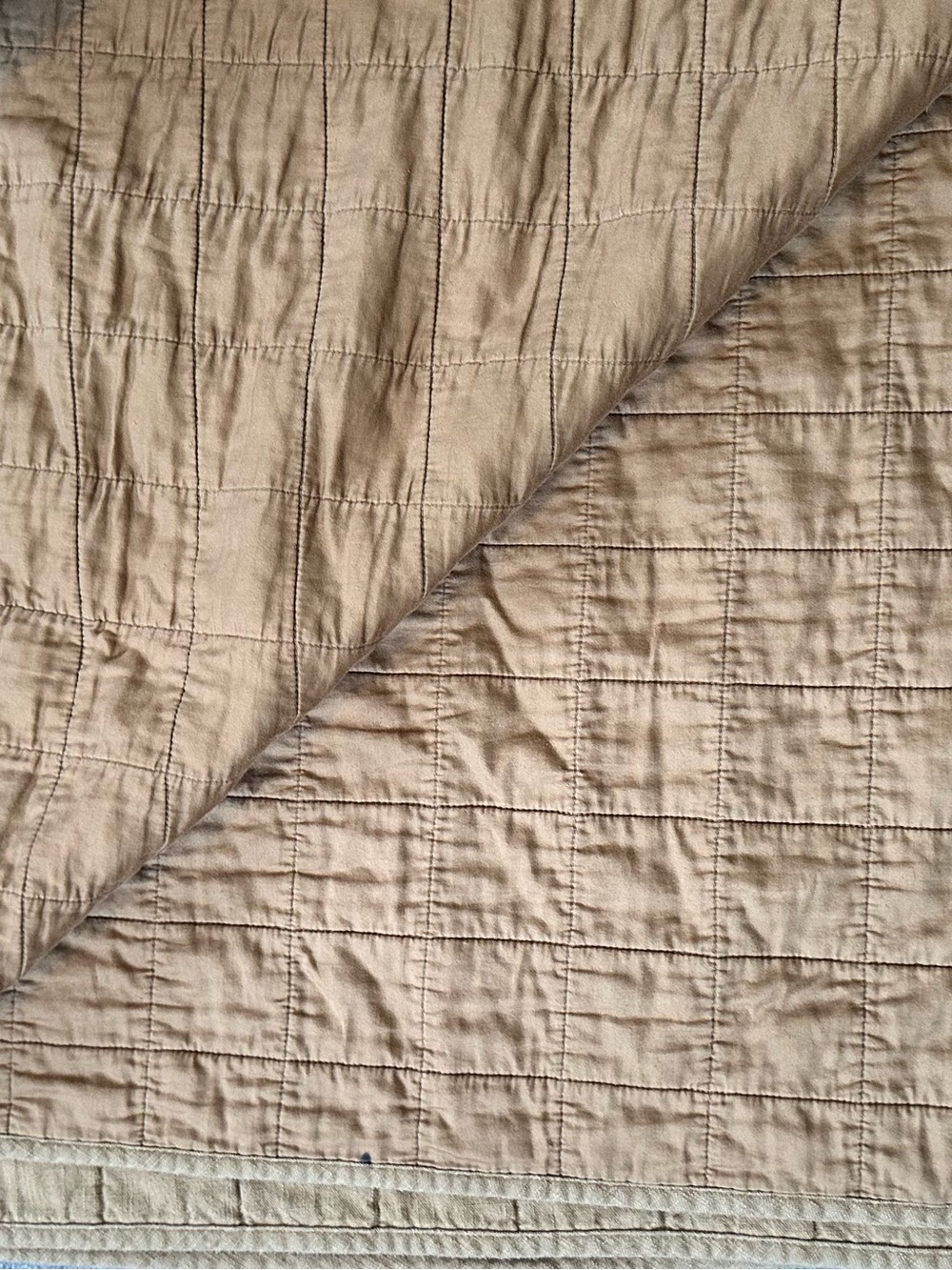 CASALUNA Heavyweight Linen Rayon Quilt Cover Blanket King USED - Picture 5 of 7